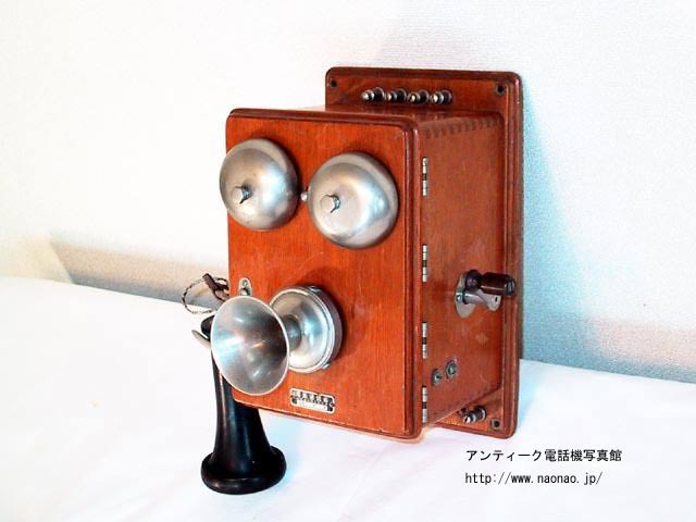 [希少]大正レトロ！デルビル電話機/大正11年4月製/1922年/川北電気製作所 希少]大正レトロ！デルビル電話機/大正11年4月製/1922年/川北