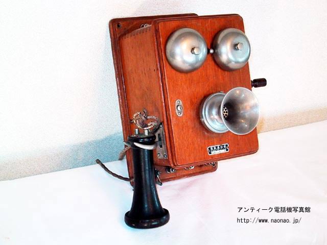 [希少]大正レトロ！デルビル電話機/大正11年4月製/1922年/川北電気製作所 希少]大正レトロ！デルビル電話機/大正11年4月製/1922年/川北